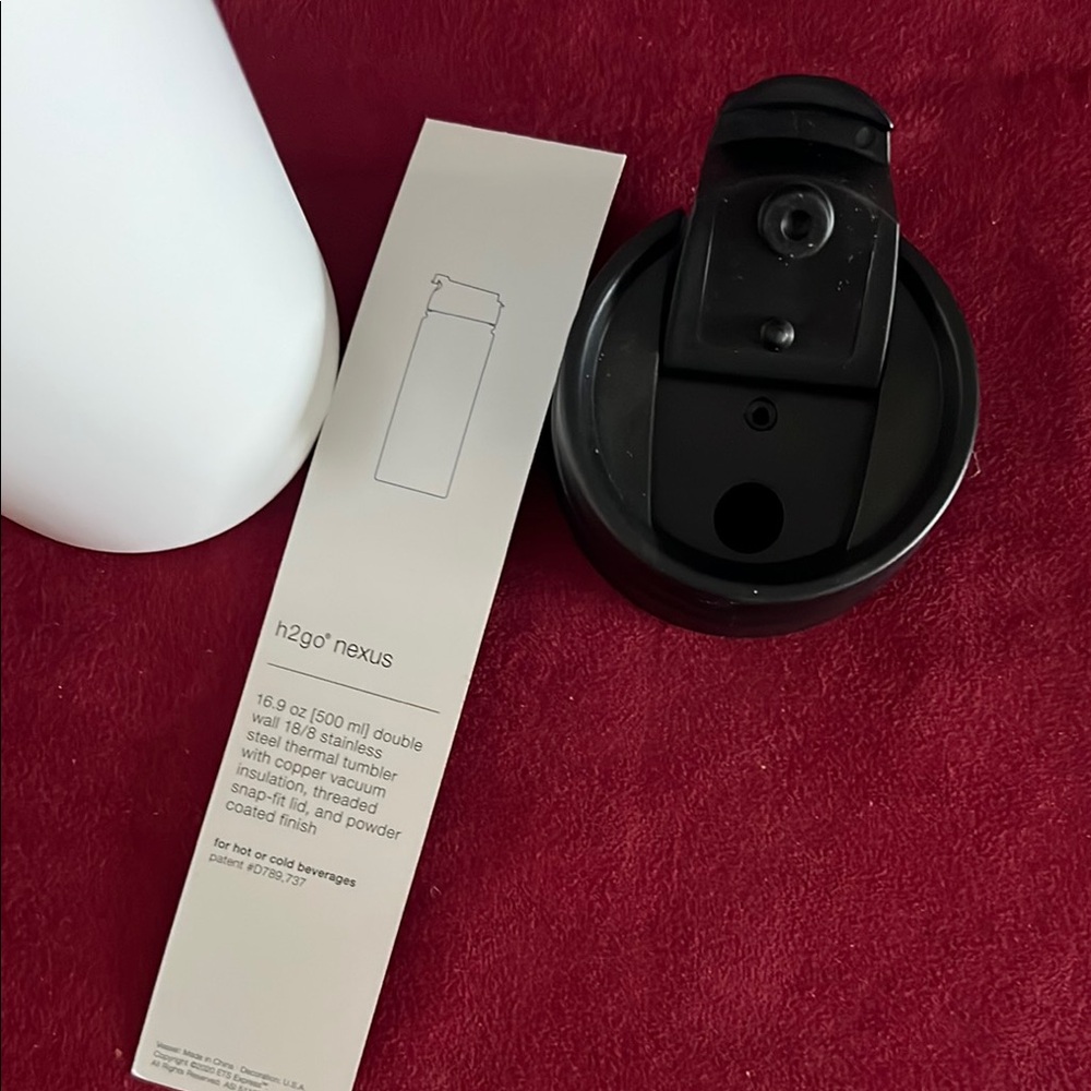 Clint Black White Travel Mug - Water bottle - Picture 3 of 3